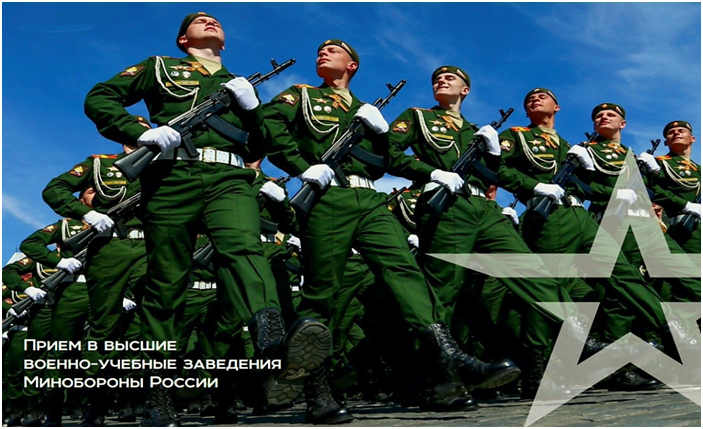 Информация о правилах приема и требованиях, предъявляемых к кандидатам, поступающим в вузы Минобороны России.